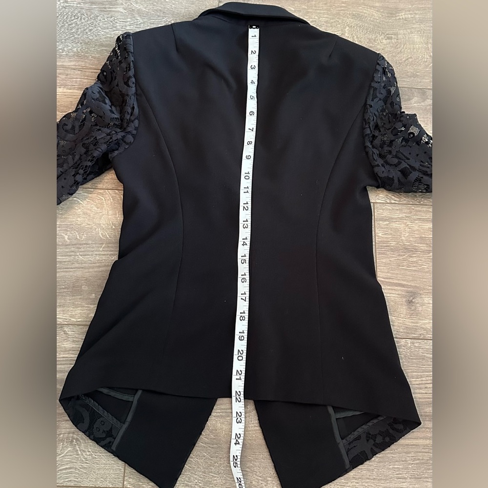 Sisley Black Lace Blazer Small - Picture 13 of 15